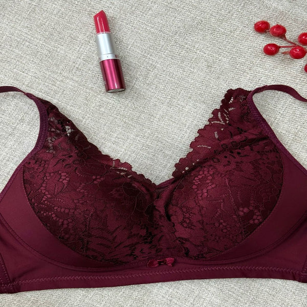 Floral Paded Lace Bra