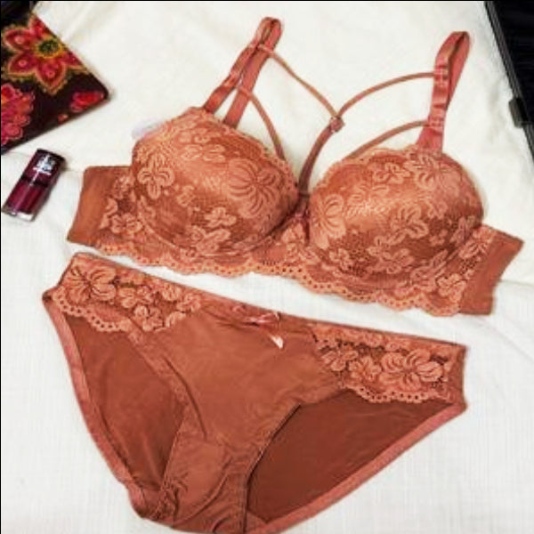 Thin Pad Push Up Bra Set Lish Blish
