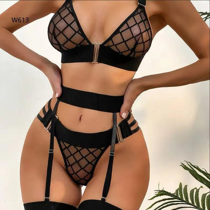Black Lust Nighty Set Lish Blish