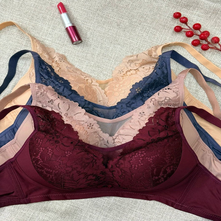Floral Paded Lace Bra Lish Blish